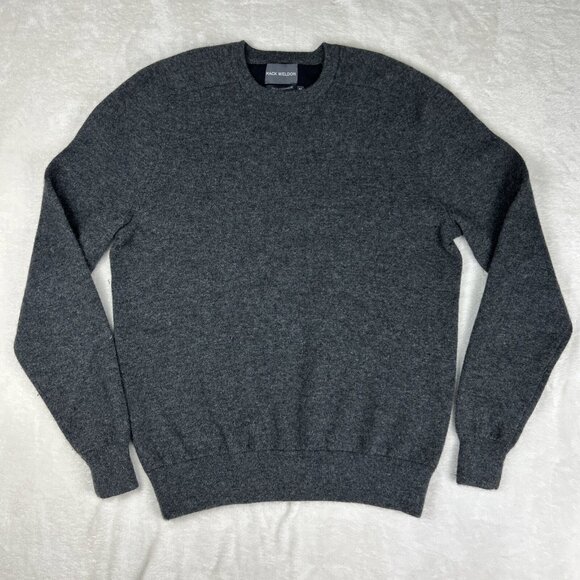 Mack Weldon Sweater Men’s Medium Gray Tech Cashmere Merino Wool Crew Neck - Picture 1 of 8